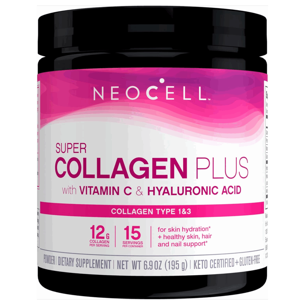 NeoCell Super Collagen Plus With Vitamin C and Hyaluronic Acid, For Skin Hydration and Healthy Skin, Hair and Nails Support, Unflavored, Collagen Powder
